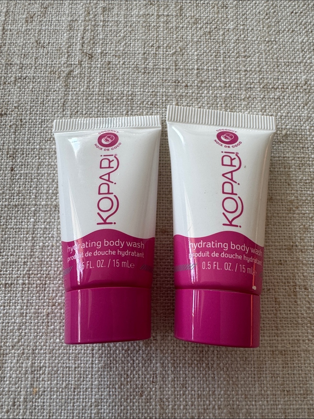 Kopari Hydrating Body Wash-  bundle of 2 travel size. Coconut